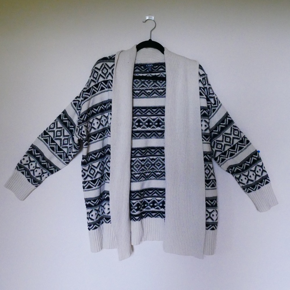 CHAPS patterns cardigan